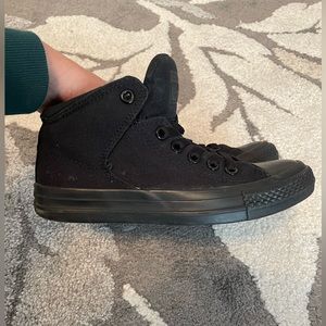 All Black Converse Midi Sneakers Women’s Size 6